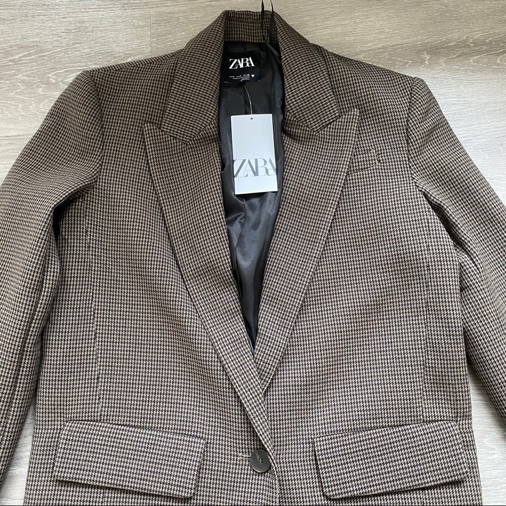 Zara Oversized Plaid Blazer - Picture 12 of 16